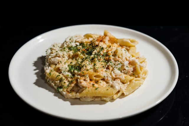 Crab Alfredo.